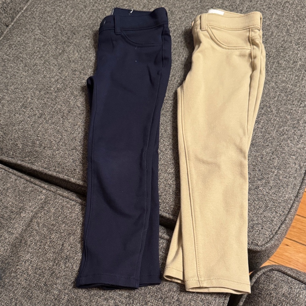 Khaki and Navy chino pants